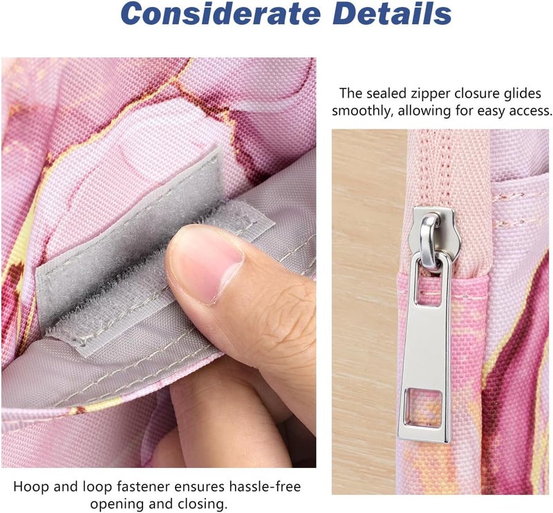 Dadanism 6-7 Inch Universal Padded Sleeve for 7" Colorsoft Signature Edition eReader 2024 and 6" eReader Book, Protective Sleeve Pouch Bag Carrying Case for Kobo E-Reader, Cloudy Pink - Image 5
